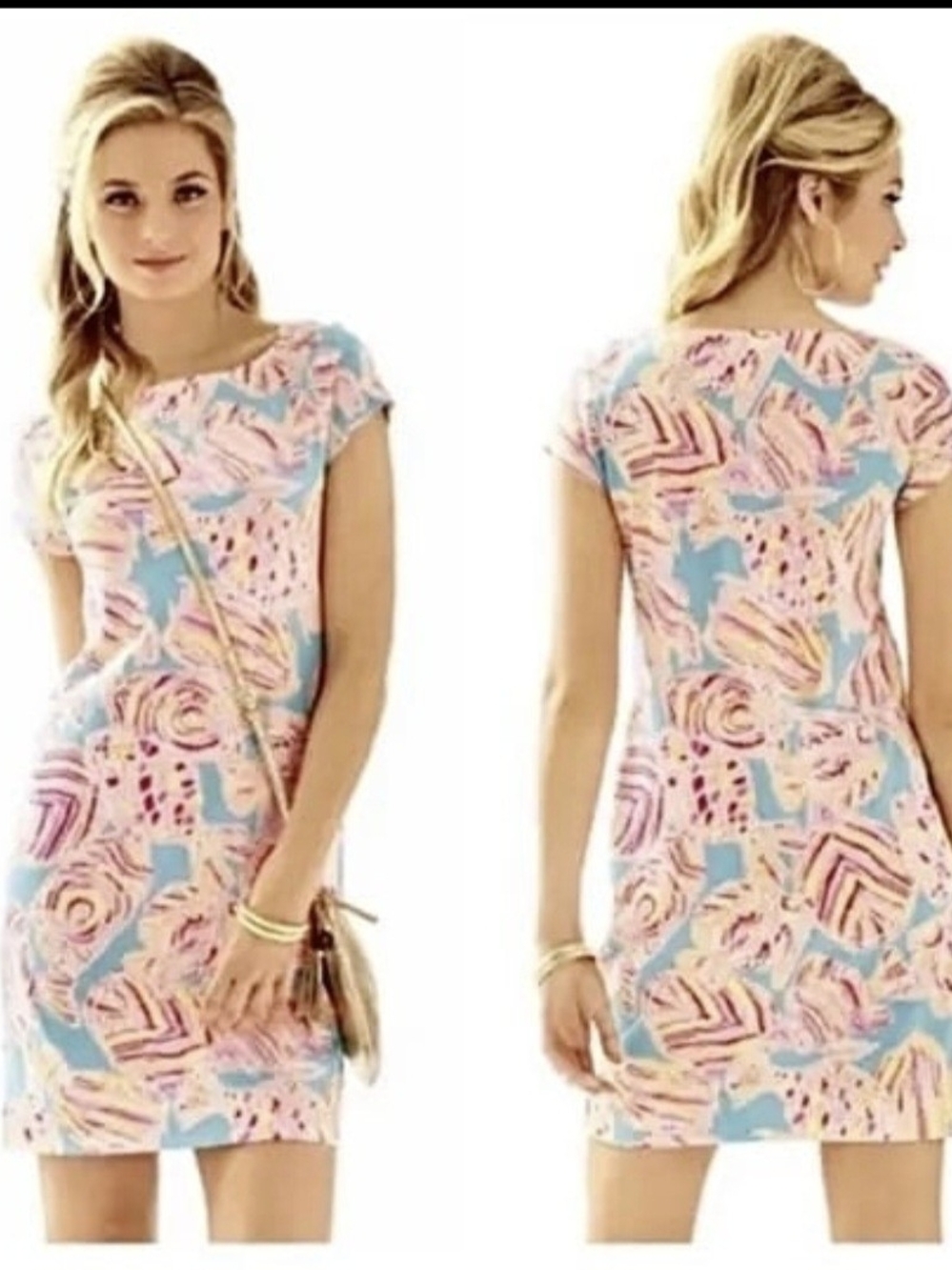 Lilly Pulitzer NWOT  Loren  Breaker Tini Bikini Print Pima Cotton Dress Small